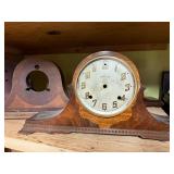 Group of 4 Vintage Wooden Mantel Clock Cases