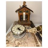 Collection of 6 Vintage and Unique Decorative Clocks