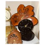 Collection of 6 Vintage and Unique Decorative Clocks