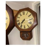 Set of 3 Vintage Wall Clocks with Decorative Motifs