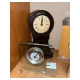 Collection of 4 Vintage Desk and Mantel Clocks Assorted Styles