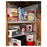 Collection of Small Kitchen Appliances and Bakeware Assortment