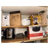 Large Kitchen Appliance and Cookware Lot with Small Appliances and Bakeware