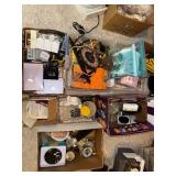 Lot of Vintage Clock Parts, Gauges, and Mixed Hardware