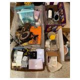 Lot of Vintage Clock Parts, Gauges, and Mixed Hardware