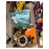 Lot of Vintage Clock Parts, Gauges, and Mixed Hardware