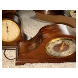 Pair of Vintage Revere Electric Mantel Clocks with Wood Cases