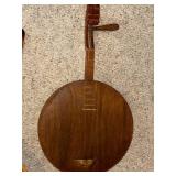 Pair of Vintage String Instruments - Balalaika and Wooden Lute