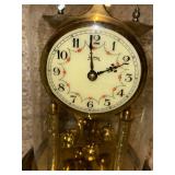 Koma Anniversary Mantel Clock with Glass Dome and Key