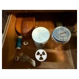 Viking Husqvarna Sewing Machine with Wood Cabinet and Accessories