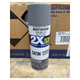 Lot of 12 - Granite, Rust-Oleum American Accents 2X Ultra Cover Satin Spray Paint- 12 oz