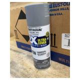 Lot of 12 - Granite, Rust-Oleum American Accents 2X Ultra Cover Satin Spray Paint- 12 oz
