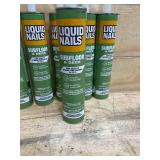 Lot of 6 - Liquid Nails 10 Oz Subfloor And Deck Construction Latex Adhesive