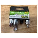 Lot of 3 - Pittsburgh wrench, socket adapter, e-socket sets (08222529)