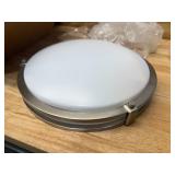 Lithonia Lighting 11750 BN M4 Saturn Round 2 Energy Star 13-Inch Semi Flush Light, Brushed Nickel