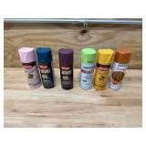 Lot of 6 - KRYLON & RUST-OLEUM Spray Paint