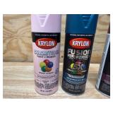 Lot of 6 - KRYLON & RUST-OLEUM Spray Paint