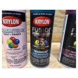 Lot of 6 - KRYLON & RUST-OLEUM Spray Paint