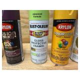 Lot of 6 - KRYLON & RUST-OLEUM Spray Paint