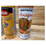 Lot of 6 - KRYLON & RUST-OLEUM Spray Paint