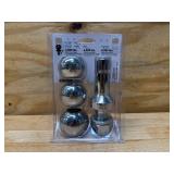 CURT 42225 1-7/8, 2 and 2-5/16-Inch Chrome Steel Switch Ball Set