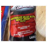 Lot of 2 - Premium Blue Polyester Blend Looped-End Libman® Wet Mop Head