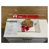 HOME DECORATORS COLLECTION Bliston 30 in. Single Sink Dove Gray Bath Vanity with White Engineered Stone Top & Backsplash
