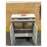 HOME DECORATORS COLLECTION Bliston 30 in. Single Sink Dove Gray Bath Vanity with White Engineered Stone Top & Backsplash