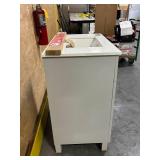 HOME DECORATORS COLLECTION Bliston 30 in. Single Sink Dove Gray Bath Vanity with White Engineered Stone Top & Backsplash