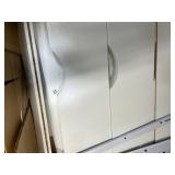 7-Drawer Chest File Cabinet, Wood Dresser Chest Mobile Office Storage Cabinets with Wheels