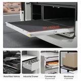 VEVOR Heavy Duty Drawer Slides, 1 Pair 60inch Locking Drawer Slides, 500lbs Load Capacity