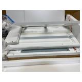 HOMCOM Kitchen Island with Drop Leaf Trolley Cart on Wheels Drawer Cabinet Towel Racks ( 47" x 18" x 36")