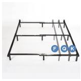 ZINUS Compack Metal Adjustable 7 Inch Support Bed Frame for Box Spring and Mattress Set, Full/Queen/King, Black