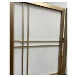Roundhill Furniture Seto 4-Panel 4 Golden Room Divider Screen, Gold