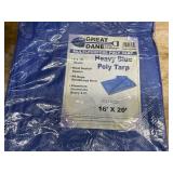Lot of 5 - Great Dane Blue Tarp 16x20 Heavy (08262562.15)