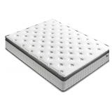 ZINUS 12 Inch Comfort Support Cooling Gel Hybrid Mattress, Queen, Euro Top Innerspring Mattress, Motion Isolating Pocket Springs, Mattress in A Box