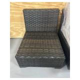 KATHY IRELAND River Brook Collection Lot of 2- K1043B-AS Patio Chairs with Cushions- Walnut Wicker