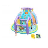 ANYPOOL 8 in 1 Inflatable Water Slide Bouncy House with Double Slides Water Park with Splash Pool,Climbing Wall,Target Game for Outdoor Backyard Aged 3-10 Kids with 520W Blower 174 x 165 x 90 Inches (