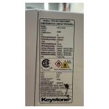 KEYSTONE 12,000 BTU 230V Through-the-Wall Air Conditioner with 10,600 BTU Supplemental Heat Capability (untested)