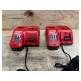 Lot of 2 - Milwaukee Rapid Charger M12 M18