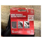 Lot of 3 - 10" XL 3 pairs Black Nitrile Dipped Gloves