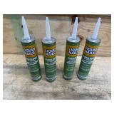 Lot of 4 - Liquid Nails 10 Oz Subfloor And Deck Construction Latex Adhesive
