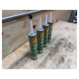 Lot of 4 - Liquid Nails 10 Oz Subfloor And Deck Construction Latex Adhesive