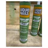 Lot of 4 - Liquid Nails 10 Oz Subfloor And Deck Construction Latex Adhesive