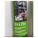 Lot of 3 - EVERBILT 3 ft x 25 ft Poultry Netting Green Plastic