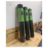 Lot of 3 - EVERBILT 3 ft x 25 ft Poultry Netting Green Plastic
