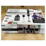 BLACK+DECKER Kitchen Wand Cordless Immersion Blender, 3 in 1 Multi Tool Set, Hand Blender with Charging Dock, Whisk and Food Chopper, Black (BCKM1013K10)