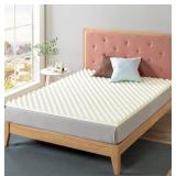 ZINUS 2 Inch Copper Cooling Memory Foam Mattress Topper with Airflow Design, Twin
