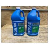 Lot of 2 - ECOLAB 1 Gal. High Traffic Low Maintenance Non Slip Floor Finish