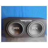 MTX Terminator 1200-Watt Dual Subwoofer Enclosure